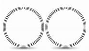 Small Gold Sterling Silver Huggie Hoop Earrings for Women Cartilage Nose Helix Tragus (Silver, 7mm 24 gauge / 1 pair)…