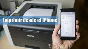 Cómo imprimir con Wifi con un iPhone o iPad (iOS 10)