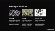 detailed description on niobium.