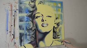 Painting a Portrait of Marilyn Monroe