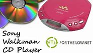 Sony D-E330 Walkman CD Player Product Video Pink with ESP Max Compact Disc How To Use