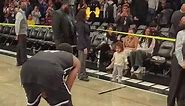 Kyrie Irving vibing with his son Kaire after the game 🙌❤️. #NBATV #nba #kyrieirving #viral #challenge #trending #trivia #kyrie #nets #lakers #wholesome