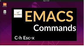 Emacs Commands, One by One Tutorial