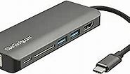 StarTech.com USB C Multiport Adapter - USB-C Travel Dock to 4K HDMI, 3x USB 3.0 Hub, SD/SDHC, GbE, 60W PD 3.0 Pass-Through - Portable USB-C Mini Docking Station USB Type-C/Thunderbolt 3 (DKT30CSDHPD3)