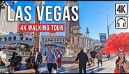 Las Vegas 4K Walking Tour - 165-min Walk with Captions - [Immersive sound - 4K/60fps]