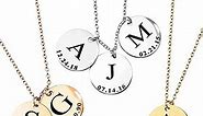 MignonandMignon Personalized Initial Name Necklace Mother's Day Gift Unique Handmade Family Jewelry for Women Graduation Day -LCN-ID