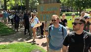 UNC law students rally to lift a campus ban on graduating classmate