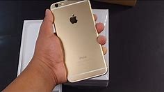 Apple iPhone 6 Plus 128GB Champagne Gold Verizon Model Unboxing
