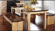 How to Build a DIY Dining Table & Benches