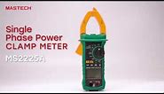 MASTECH MS2225A Single Phase Power Clamp Meter