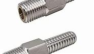 2 Pack Anti-Siphon Valve for Engine and Tank, Aluminum, 1/4'' NPT, 3/8'' Hose ID Dimension