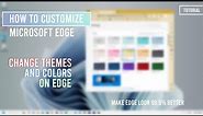 How to change colors and themes on Microsoft Edge