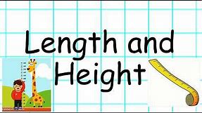 Year 1 Length and Height