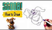 How to draw SCOOB! | Drawing baby Scoob