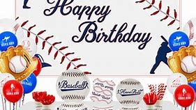 Baseball party decorations for kids birthday