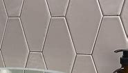 Ivy Hill Tile Birmingham Hexagon Bianco 4 in. x 8 in. Polished Ceramic Subway Tile (5.38 sq. ft. / box) EXT3RD102138