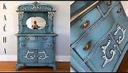 Annie Sloan Chalk Paint Tutorial / Vintage Dresser