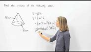 Volume of a Cone | MathHelp.com