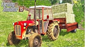 Grass mowing, Baling square bales in South-east Slovenia (UTHv5)