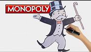 How to Draw the Monopoly Man (Rich Uncle Pennybags)