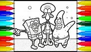 SpongeBob Patrick Squidward Coloring pages