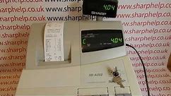 How To Use The Sharp XE-A202 / XEA202 Cash Register Basic Sales Operation Training