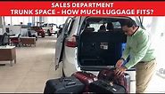 Toyota Trunk Space - How much luggage can you fit into the trunk of a Toyota?