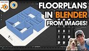 The EASIEST Way to Create Floor Plans FROM IMAGES in Blender!