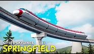 Springfield Monorail! | Cities Skylines | 11 | The Simpsons