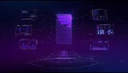 Cyberpunk Futuristic Phone Interface Background video | Footage | Screensaver