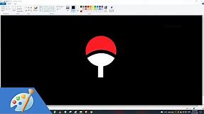 How to draw UCHIHA CLAN logo in MS Paint