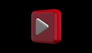 Download 3d Youtube icon Transparent Background Alpha free