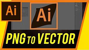 How To Convert a PNG To Vector with Illustrator