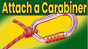 How to attach a carabiner to a rope? Tree climbing carabiner knots