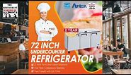 Atosa MGF8404GR Undercounter 72 Inch Three Door Refrigerator
