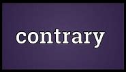 Contrary Meaning