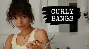 How to cut & style curly bangs | Vivi König