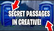 How To Get SECRET PASSAGE PORTA POTTIES In Fortnite Creative!