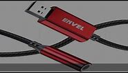 ENVEL USB to 3.5mm Audio Jack Adapter(20cm), Built-in Chip External Sound Card,Mic-Supported Audio