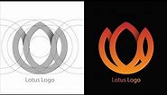 How To Design a Lotus Flower Logo With Circular Grid in Adobe Illustrator Tutorial