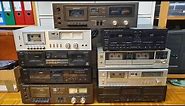 Testing 9 newly acquired cassette decks