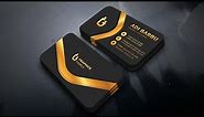 How to Make an Elegant Black and Gold Business Card Template