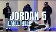 How To Style JORDAN 5 Racer blue 🔵 (On Feet Shoe Review)