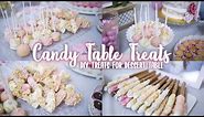 BABYSHOWER CANDY TABLE TREATS | DIY TREATS FOR A DESSERT CANDY BAR