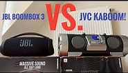 JBL Boombox 3 VS. JVC Kaboom! 15 YEARS old Ghettoblaster in 2022 !!! (JVC RV-NB20)