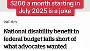 A maximum of $200 a month starting in July 2025 is a slap in the face to people living well below the poverty line. #canada #trudeaumustgo #cdnpoli #disability #corruption #Meme #MemeCut #Meme #MemeCut