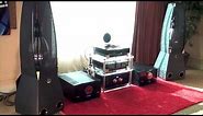 AudiogoN @ CES 2009: MBL high-end audio from Germany w/ omni-directional ribbon speakers + BIG amps