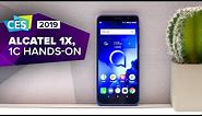CES 2019: Hands-on with Alcatel's budget 1X and 1C