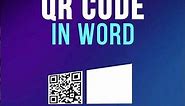 CREATE and SHOW a QR Code in Microsoft Word