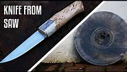 Handmade Puukko Knife From A Broken Sawblade